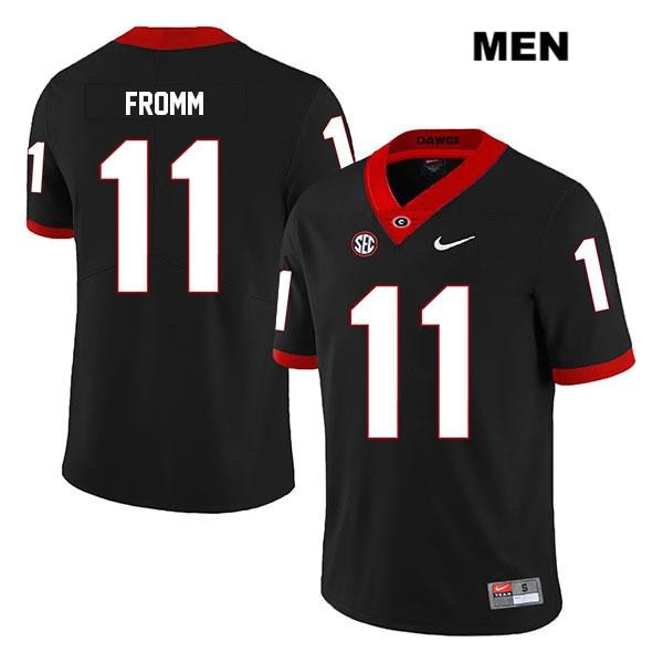 Georgia Bulldogs Men's Jake Fromm #11 NCAA Legend Authentic Black Nike Stitched College Football Jersey JPW8456ZL